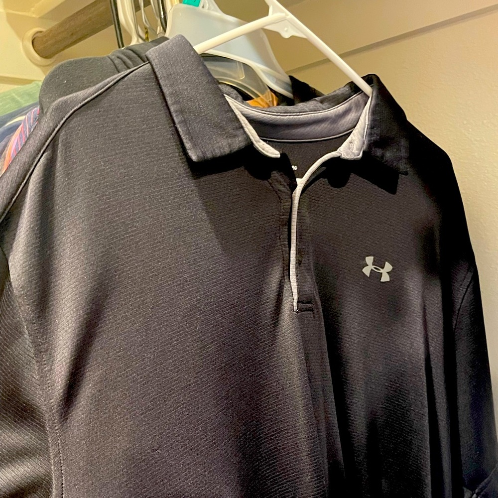 Under Armour Black XL Golf Polo